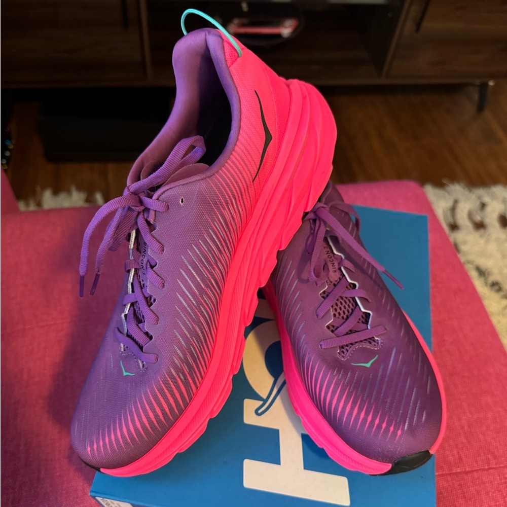 Hoka Women’s Rincon 3 Size 11 B Width in Beautyberry/Knockout Pink (Purple/Pink)